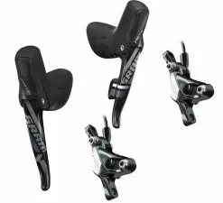 Set Sram Force 1 Disc Schaltbremshebel 11-1 Fach + Post Mount Scheibenbremsen