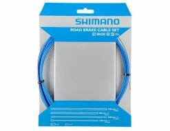 Shimano Rennradzug Bremszug Set SIL-TEC Beschichtet Blau