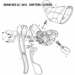 Sram Red 22 DoubleTap Ersatz Schalthebel Rechts Nr 4