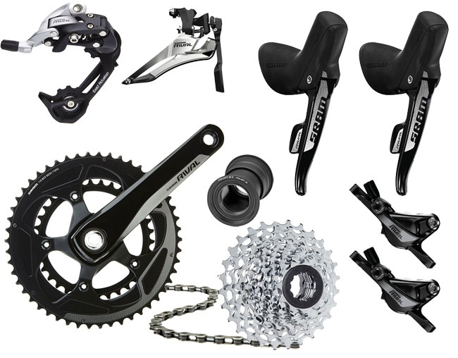 Sram Rival 22 Gruppe Disc BB30 Komplett 1 Sram Rival 22 Gruppe Disc BB30 Komplett