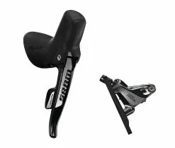 Sram Rival 22 Disc Schaltbremshebel 11 Fach + Flat Mount Bremse 95cm Leitung