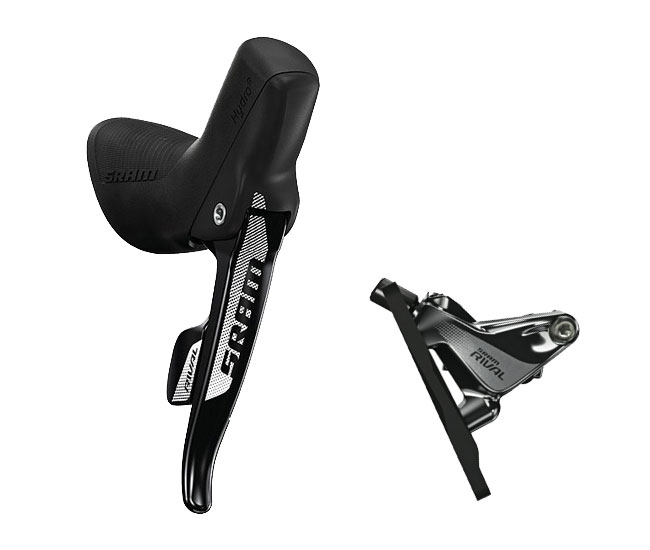 Sram Rival 22 Disc Schaltbremshebel 2 Fach + Flat Mount Bremse 95cm Leitung 1 Sram Rival 22 Disc Schaltbremshebel 2 Fach + Flat Mount Bremse 95cm Leitung