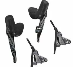 Set Sram Force 1 Disc Schaltbremshebel 11-1 Fach + Flat Mount Bremsen