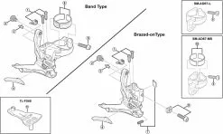 Shimano Ultegra FD-6800 Umwerfer Ersatzteil | Schellenadapter Nr 6
