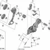 Shimano Deore XT RD-M8000 Schaltwerk Ersatzteil | Stabilisator-Einheit Nr 7
