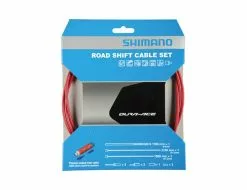 Shimano Dura Ace Schaltzug Set SLR OT-RS900 Polymer-beschichtet Rot
