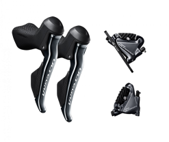 Disc Set Shimano Ultegra Di2 ST-R8070 STI BR-R8070 + Flat Mount Scheibenbremsen BR-R8070