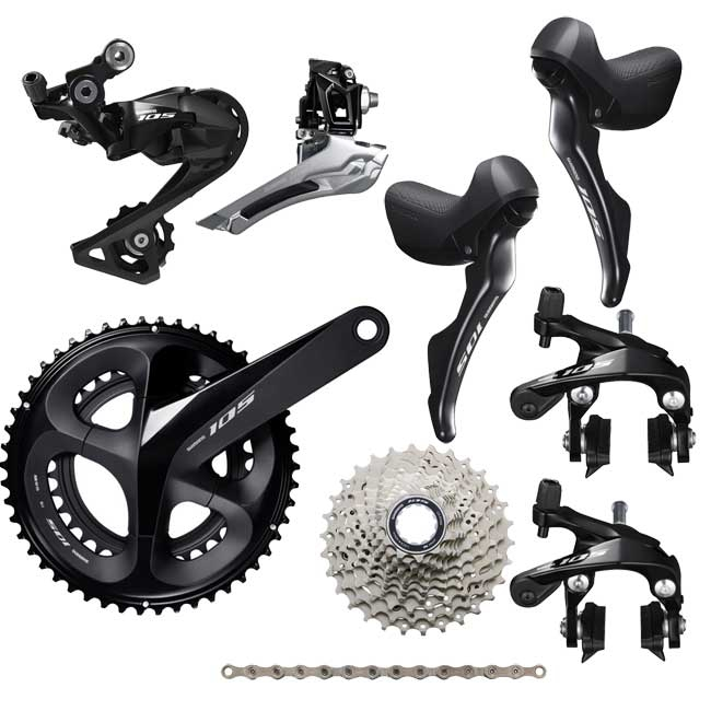 Shimano 105 R7000 Gruppe 11 X 2 Fach Komplett Schwarz 1 Shimano 105 R7000 Gruppe 11 X 2 Fach Komplett Schwarz
