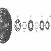 Shimano XTR 12 Fach CS M9100 Kassetten Ersatzteil - Unterlegscheibe Nr 9