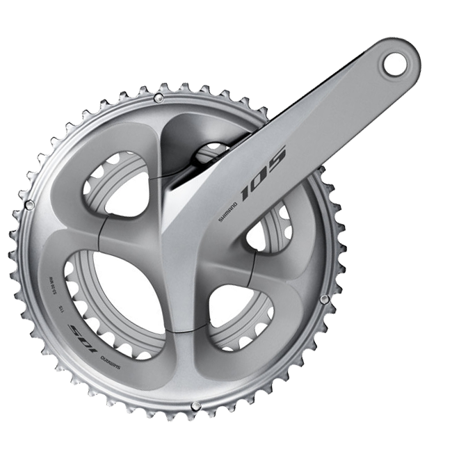 Shimano 105 Kurbel FC-R7000 Abstufung 53-39 Zaehne Silber 172,5 Mm 1 Shimano 105 Kurbel FC-R7000 Abstufung 53-39 Zaehne Silber 172,5 Mm