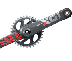 Sram X01 Eagle Kurbel DUB Super Boost+ DM 32 Zaehne Lunar-red 175 Mm