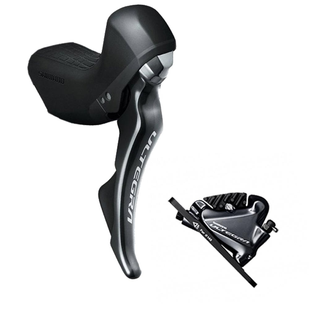 Scheibenbremse Shimano Ultegra ST-R8020 STI Disc Schaltbremshebel Links 2 Fach + Bremssattel BR-R8070 Flat Mount 1 Scheibenbremse Shimano Ultegra ST-R8020 STI Disc Schaltbremshebel Links 2 Fach + Bremssattel BR-R8070 Flat Mount