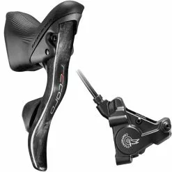 Campagnolo Record 12s HO Ergopower 12 Fach + Hinterrad Flat Mount Disc Fuer 160mm Scheibe Mod 2021