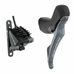 Shimano Dura Ace STI Disc ST-R9120 Hebel Links 2 Fach + Flat Mount Bremse BR-R9170 Leitung 100cm