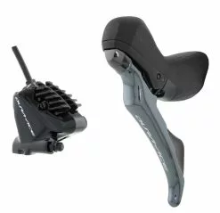 Shimano Dura Ace STI Disc ST-R9120 Hebel Rechts 11 Fach + Flat Mount Bremse BR-R9170F Leitung 100 Cm