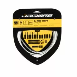Jagwire Pro Shift 2x Schaltzugset Road/MTB Weiss