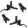 Disc Set Shimano SLX Scheibenbremsen M7100 I-Spec EV Schwarz 2 Kolben Vorder- + Hinterrad