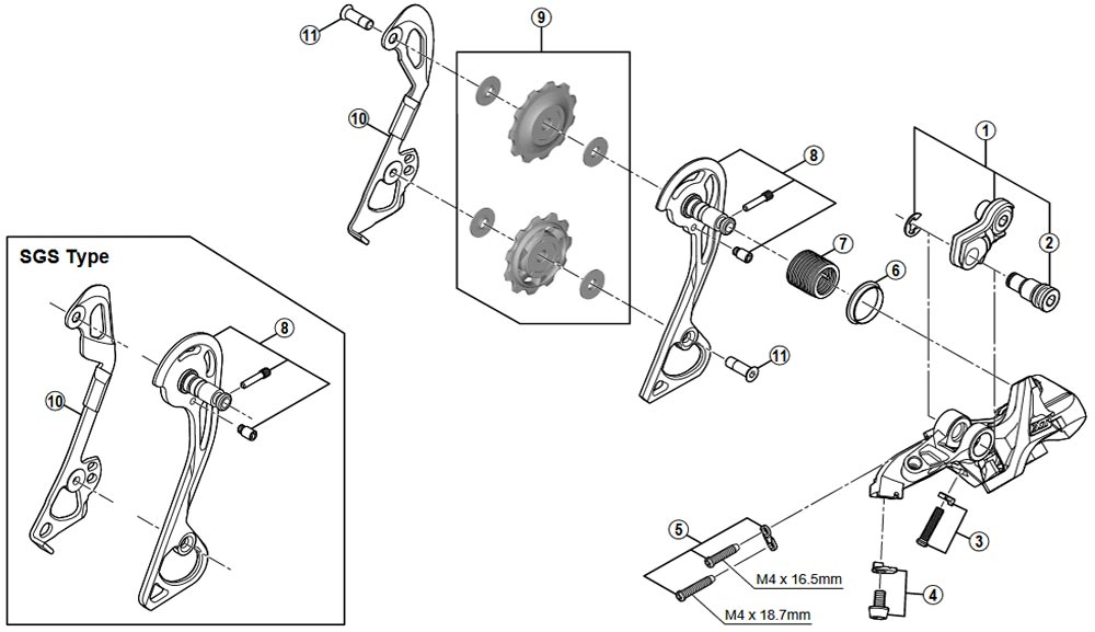 Ersatzteil Shimano Deore XT RD-M781 Schaltwerk 10 Fach | Befestigungsschraube Schaltwerkshalter Nr 2 2 Ersatzteil Shimano Deore XT RD-M781 Schaltwerk 10 Fach | Befestigungsschraube Schaltwerkshalter Nr 2 – Bild 2