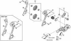Ersatzteil Shimano Deore XT RD-M781 Schaltwerk 10 Fach | Schaltrollenschrauben Nr 11 -Campagnolo Verkäufe 54433 1