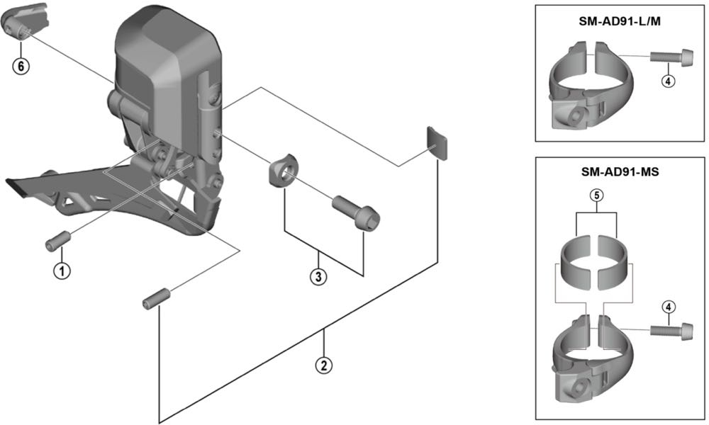 Shimano Dura Ace Di2 FD-R9150 Umwerfer Ersatzteil | Befestigungsschraube + Platte Nr 3 1 Shimano Dura Ace Di2 FD-R9150 Umwerfer Ersatzteil | Befestigungsschraube + Platte Nr 3