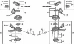 Shimano SLX SL-M7000 Schalthebel Ersatzteil | Gehaeuse Unten 11-fach Rechts Nr 2
