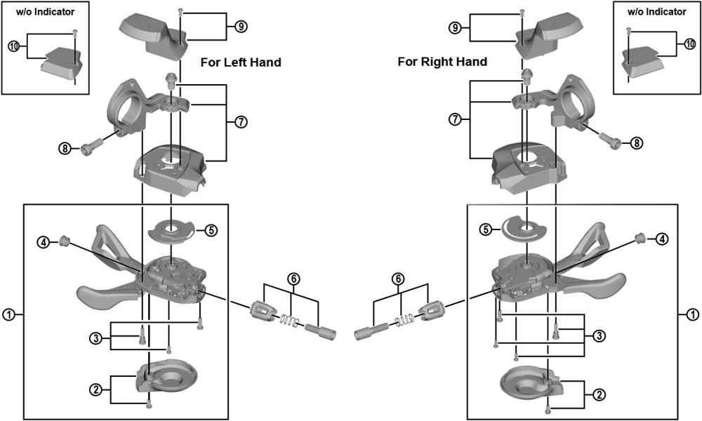 Shimano SLX SL-M7000 Schalthebel Ersatzteil | Gehaeuse Unten 11-fach Rechts Nr 2 1 Shimano SLX SL-M7000 Schalthebel Ersatzteil | Gehaeuse Unten 11-fach Rechts Nr 2