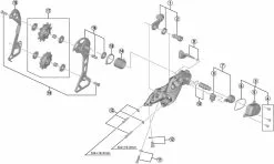Shimano SLX RD-M7000 Schaltwerk Ersatzteil | Achse Schaltwerk-Halter Nr 2 -Campagnolo Verkäufe 55898 1