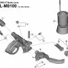 Shimano Deore XT BL M8100 Bremsgriff Ersatzteil | Membran Fuer Ausgleichbehaelter Nr 9