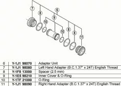 Shimano Kunststoffhuelse Fuer Hollowtech II Innenlager